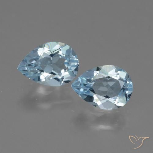 1.69ctw Natural Azul Cielo Topacio, En forma de pera, VVS-VS