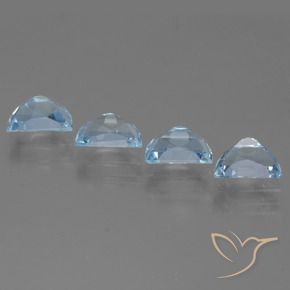 Gemas de Topacio Azul Cielo natural de 4.00 ct, Elegante, VS