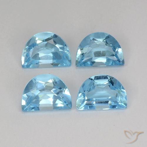 3.80ctw Natural Azul Cielo Topacio, Elegante, VS