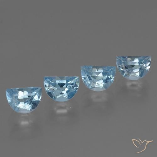 3.87ctw Natural Azul Cielo Topacio, Elegante, VS