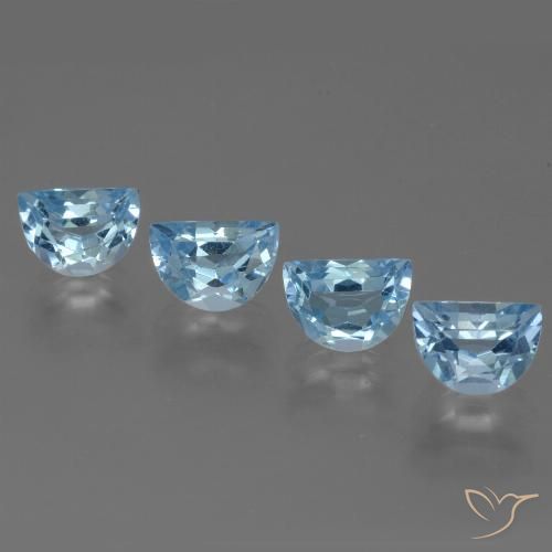 4.46ctw Natural Azul Cielo Topacio, Elegante, VS