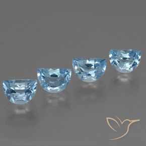 Gemas de Topacio Azul Cielo natural de 4.46 ct, Elegante, VS