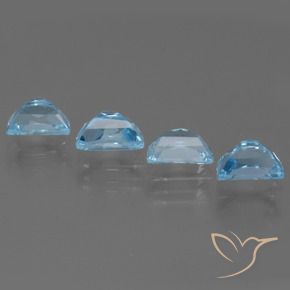 Gemas de Topacio Azul Cielo natural de 4.46 ct, Elegante, VS