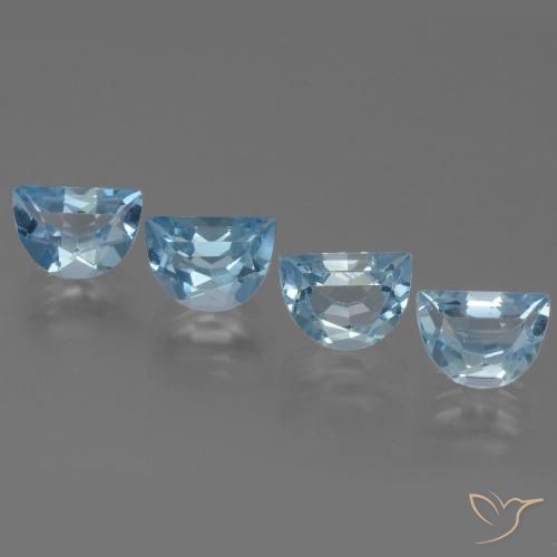 4.30ctw Natural Azul Cielo Topacio, Elegante, VS