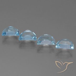 Gemas de Topacio Azul Cielo natural de 4.30 ct, Elegante, VS