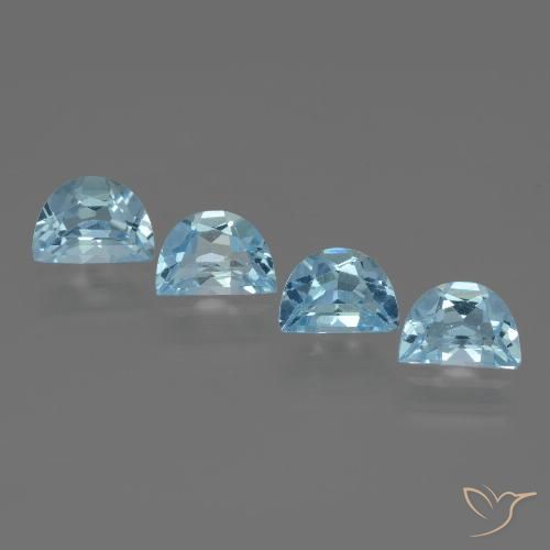 3.86ctw Natural Azul Cielo Topacio, Elegante, VVS-VS