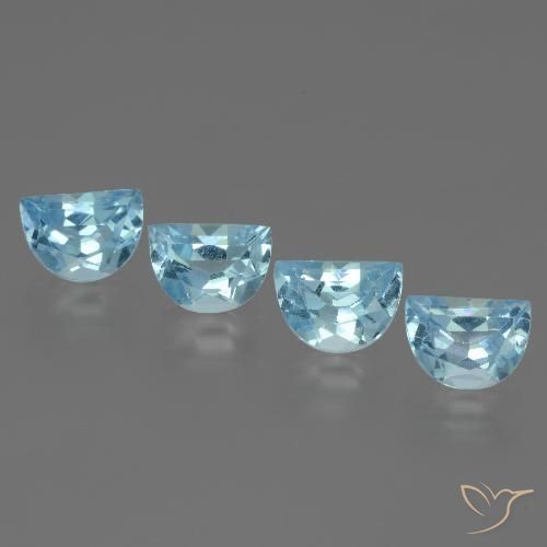 3.69ctw Natural Azul Cielo Topacio, Elegante, VVS-VS