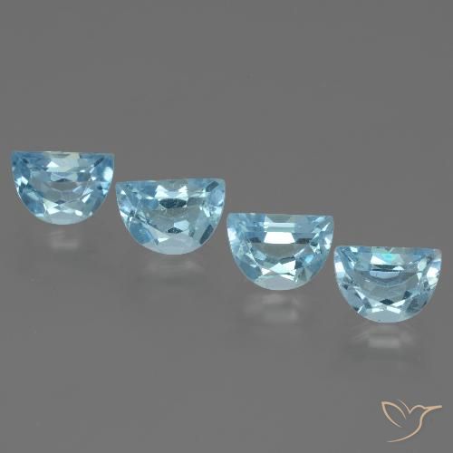 3.94ctw Natural Azul Cielo Topacio, Elegante, VS