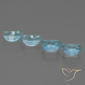 Gemas de Topacio Azul Suizo natural de 4.49 ct, Elegante, VS