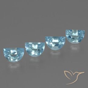 Gemas de Topacio Azul Cielo natural de 4.00 ct, Elegante, VS