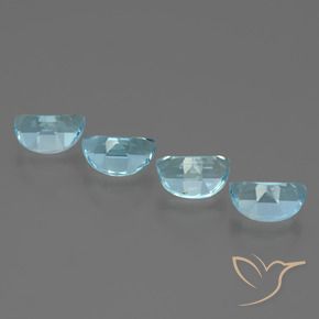 Gemas de Topacio Azul Cielo natural de 4.00 ct, Elegante, VS