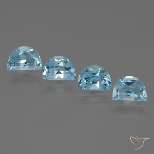 3.83ctw Natural Azul Cielo Topacio, Elegante, VVS-VS