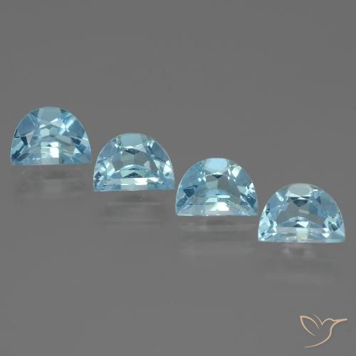 4.05ctw Natural Azul Cielo Topacio, Elegante, VVS-VS
