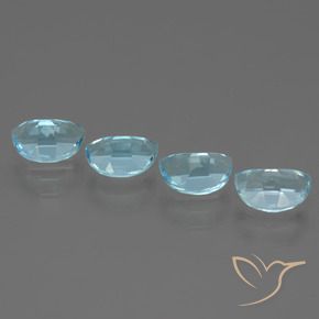 Gemas de Topacio Azul Cielo natural de 4.05 ct, Elegante, VVS-VS
