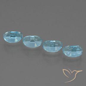 Gemas de Topacio Azul Cielo natural de 4.39 ct, Elegante, VVS-VS