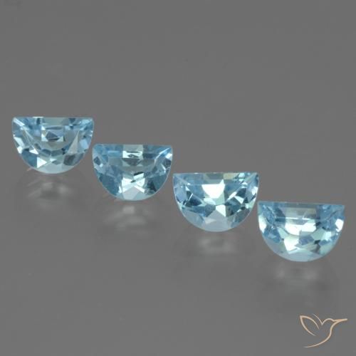 3.59ctw Natural Azul Cielo Topacio, Elegante, VS