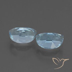 Gemas de Topacio Azul Cielo natural de 2.16 ct, Elegante, VVS-VS