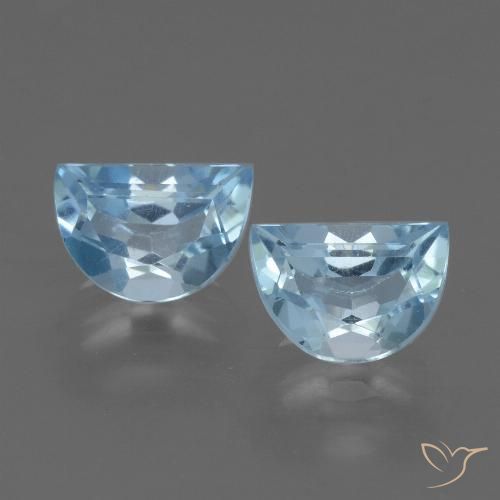 2.00ctw Natural Azul Cielo Topacio, Elegante, VS