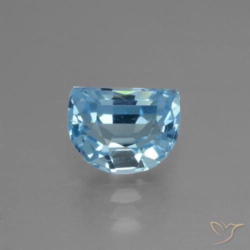 2.82ct Natural Azul Suizo Topacio, Elegante, VS
