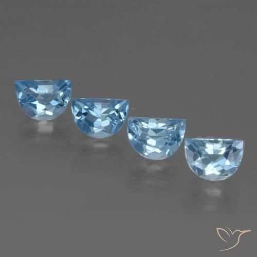 4.24ctw Natural Azul Suizo Topacio, Elegante, VVS-VS