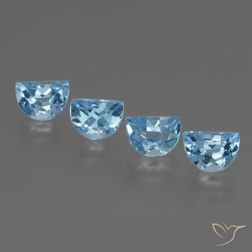 3.79ctw Natural Azul Suizo Topacio, Elegante, VVS-VS