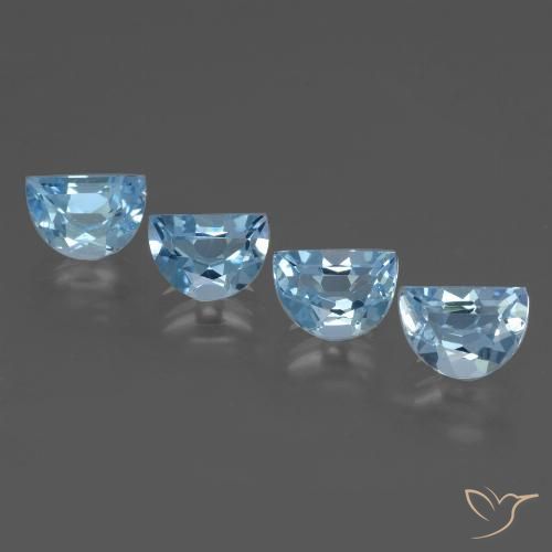 3.91ctw Natural Azul Cielo Topacio, Elegante, VVS-VS