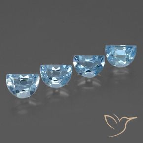 Gemas de Topacio Azul Cielo natural de 3.91 ct, Elegante, VVS-VS