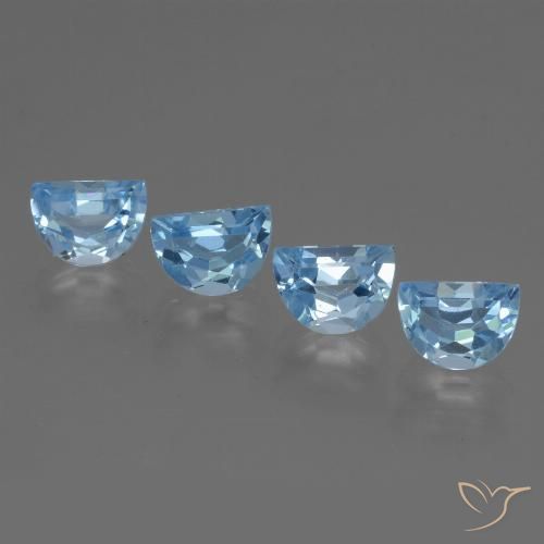 4.07ctw Natural Azul Suizo Topacio, Elegante, VVS-VS