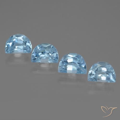 3.79ctw Natural Azul Suizo Topacio, Elegante, VVS-VS