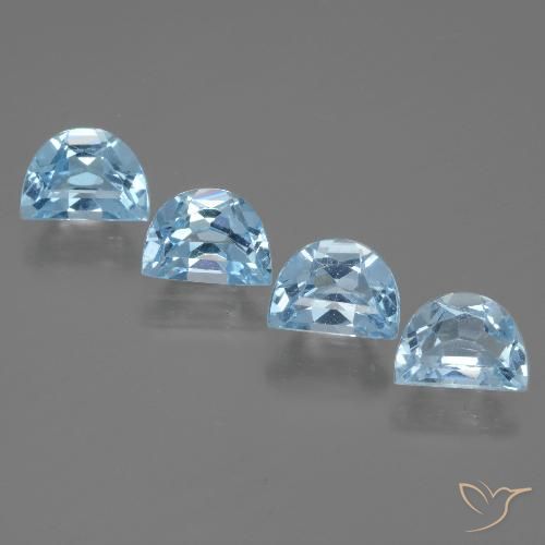 4.18ctw Natural Azul Cielo Topacio, Elegante, VVS-VS