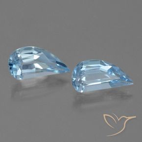 Gemas de Topacio Azul Cielo natural de 2.70 ct, Elegante, VVS