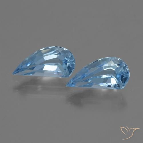 2.95ctw Natural Azul Cielo Topacio, Elegante, VVS
