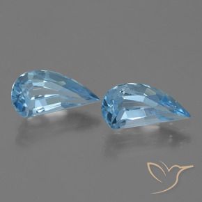 Gemas de Topacio Azul Cielo natural de 2.95 ct, Elegante, VVS