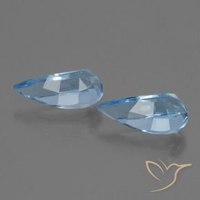 Gemas de Topacio Azul Cielo natural de 2.95 ct, Elegante, VVS