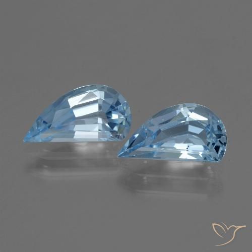 2.73ctw Natural Azul Suizo Topacio, Elegante, VVS-VS