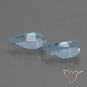 Gemas de Topacio Azul Suizo natural de 2.73 ct, Elegante, VVS-VS