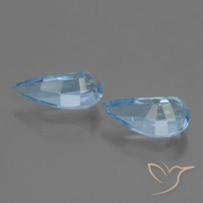 Gemas de Topacio Azul Cielo natural de 2.84 ct, Elegante, VVS-VS