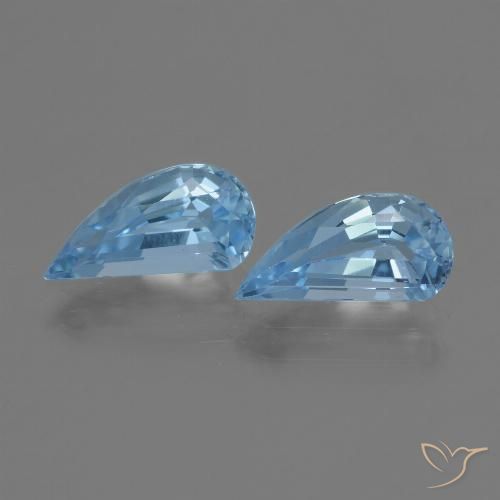 2.68ctw Natural Azul Cielo Topacio, Elegante, VVS