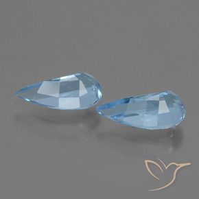 Gemas de Topacio Azul Cielo natural de 2.68 ct, Elegante, VVS