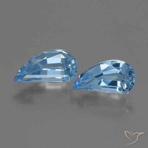 2.90ctw Natural Azul Suizo Topacio, Elegante, VVS