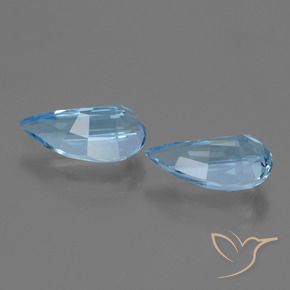 Gemas de Topacio Azul Suizo natural de 2.90 ct, Elegante, VVS