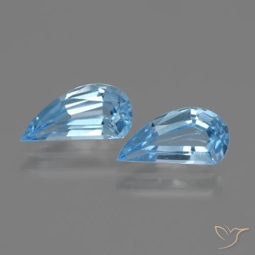 2.60ctw Natural Azul Cielo Topacio, Elegante, VVS-VS