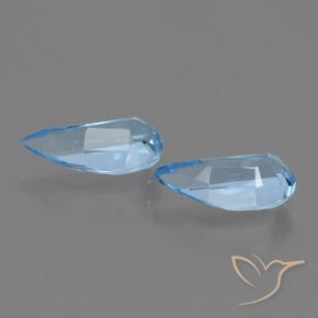 Gemas de Topacio Azul Cielo natural de 2.60 ct, Elegante, VVS-VS