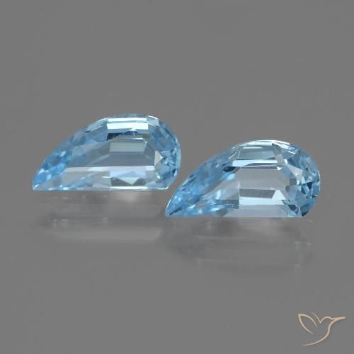 2.77ctw Natural Azul Cielo Topacio, Elegante, VVS-VS