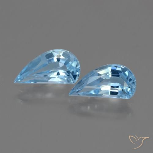 2.66ctw Natural Azul Cielo Topacio, Elegante, VVS