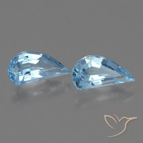 Gemas de Topacio Azul Cielo natural de 2.66 ct, Elegante, VVS
