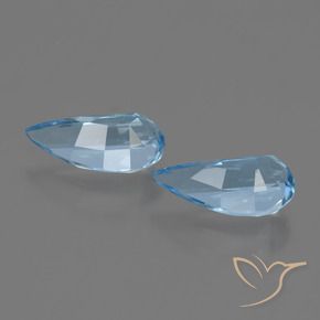 Gemas de Topacio Azul Cielo natural de 2.79 ct, Elegante, VVS