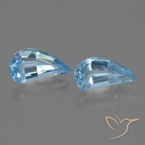 Gemas de Topacio Azul Suizo natural de 2.58 ct, Elegante, VVS-VS