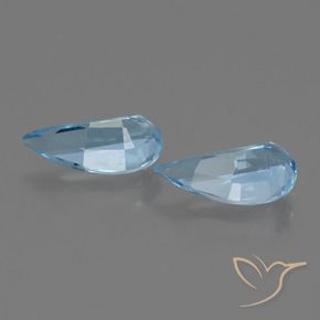 Gemas de Topacio Azul Suizo natural de 2.58 ct, Elegante, VVS-VS