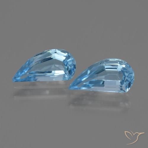 2.70ctw Natural Azul Suizo Topacio, Elegante, VVS-VS